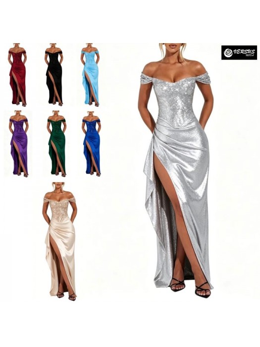 Vestito Donna Maxi Diciottesimo Festa Occasione Speciale Party Dress 110558